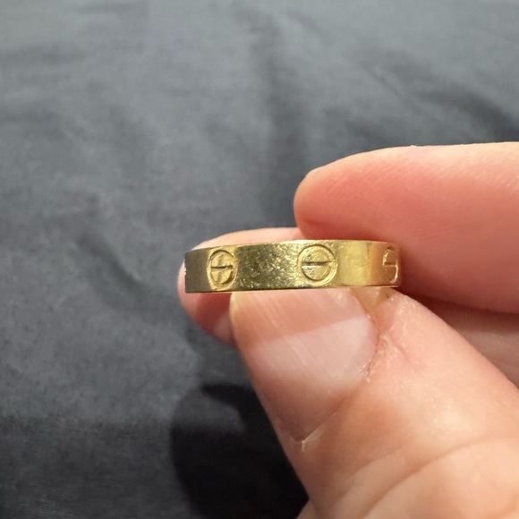 Cartier LOVE RING, SMALL MODEL no box receipt is here size 54 - Picture 2 of 8